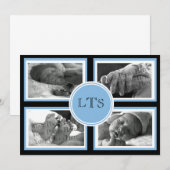 Faire-part bébé garçon (Devant / Derrière)