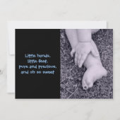 Faire-part Bébé Garçon Anniversation de naissance (Devant)