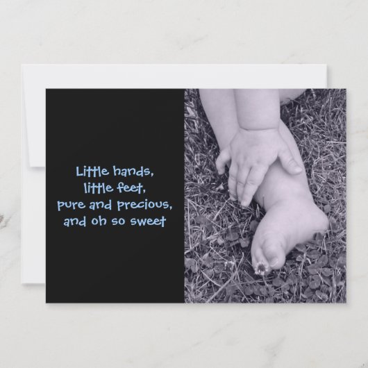 Faire-part Bébé Garçon Anniversation de naissance (Devant)