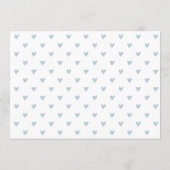 Faire-part Bébé garçon bonjour superposition photo & statisti (Dos)