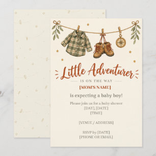 Faire-part Bébé Garçon Little Adventurer