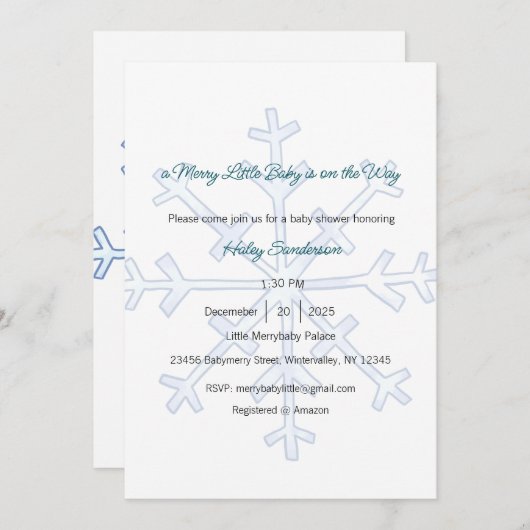 Faire-Part Bébé Joyeux en Route (Devant / Derrière)