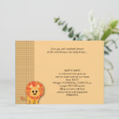 Faire-part bébé Lion de Butterscotch (Debout devant)