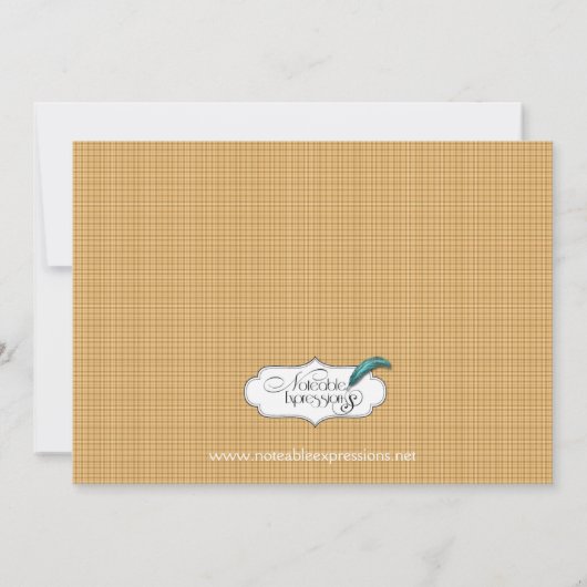 Faire-part bébé Lion de Butterscotch (Dos)