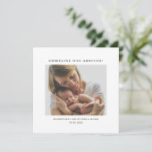 Faire-part Bébé Maman Photo Naissance (Debout devant)