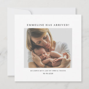 Faire-part Bébé Maman Photo Naissance