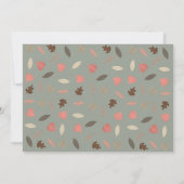 Faire-part Bébé Photo Bois Animaux Monogramme Naissance (Dos)