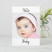 Faire-part bébé photo x2 Modern Chic (Debout devant)