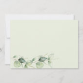Faire-part Bébé révélateur Eucalyptus Grossesse botanique Gen (Dos)