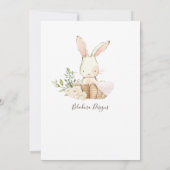 Faire-part Bébé Sexe Neutre Script photo Naissance (Dos)