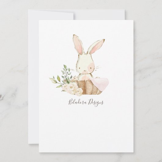 Faire-part Bébé Sexe Neutre Script photo Naissance (Dos)