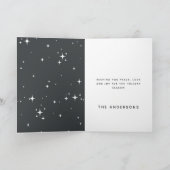 Faire-part Bébé son froid dehors typographie photo de Noël (Intérieur)