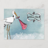 Faire-part bébé Stork (Devant)