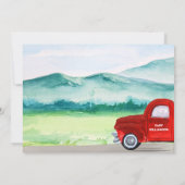 Faire-part Bébé Ultrasound Camion rouge Grossesse d'été au pr (Dos)