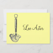 Faire-part bébé vintage (Devant)