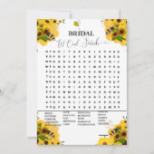 Faire-part Bee Bride jeu de recherche mot moderne (Devant)