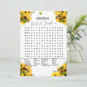 Faire-part Bee Bride jeu de recherche mot moderne (Debout devant)