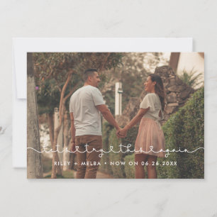 Faire-part Belle police de coeur de connexion Réessayons ceci