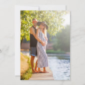 Faire-part Bientôt Arc d'or 2 Photo Grossesse gris (Dos)