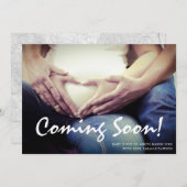 Faire-part Bientôt Grossesse bébé (Devant / Derrière)