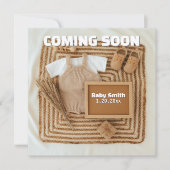 Faire-part Bientôt, Grossesse Neutre Sur Les Médias Sociaux (Devant)