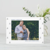 Faire-part Bientôt la famille de trois photos vacances Grosse (Debout devant)