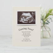 Faire-part Bientôt Ultrasound Photo Grossesse (Debout devant)