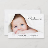 Faire-part Bienvenue 5 Photo Collage Naissance (Devant)