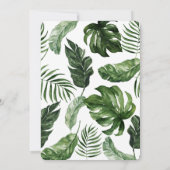 Faire-part Bienvenue à notre début de mariage de feuillage tr (Dos)