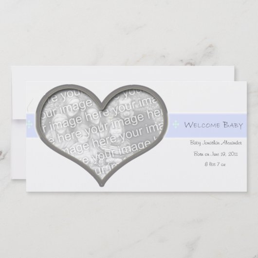 Faire-part Bienvenue bébé (Devant)