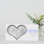 Faire-part Bienvenue bébé (Debout devant)