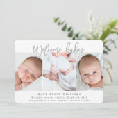 FAIRE-PART BIENVENUE BÉBÉ (Debout devant)