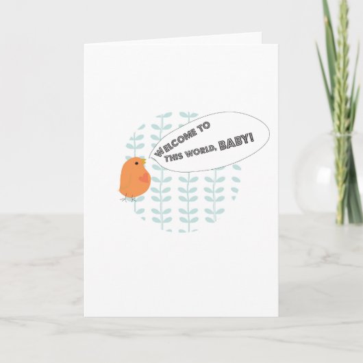 Faire-part Bienvenue bébé ! (Devant)