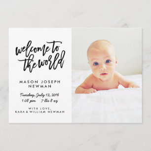 Faire-part Bienvenue dans le monde des annonces de naissance