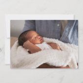 Faire-part Bienvenue dans le Monde Little One Peony photo flo (Dos)