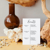 Faire-part Bienvenue de mariage en écriture moderne & weekend