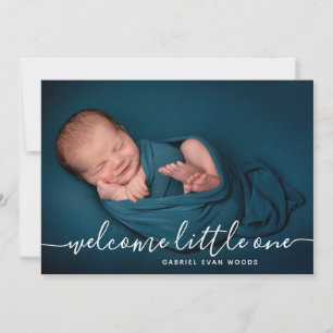 Faire-part Bienvenue Little One Collage photo Naissance mode