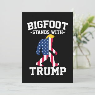 Faire-part Bigfoot soutient Trump Élections 2024