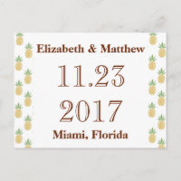 Bilingue Enregistrer la date Carte postale Tropica