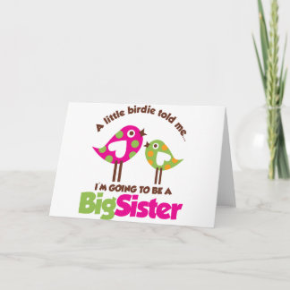 Faire-part Birdie va être une grande sœur