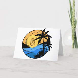 Faire-part Bitcoin été - pièce de cristal