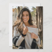 Faire-part Black Gold Modern Graduate Photo (Dos)