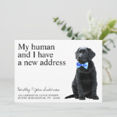 Faire-part Black Lab Chien Moving (Debout devant)