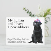 Faire-part Black Labrador Chien Moving (Debout devant)