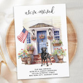 Faire-part Black Labrador Patriotic Personnalisé Chien Déména