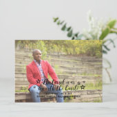 Faire-part Black Tassel Worth Hassle Photo Graduation (Debout devant)