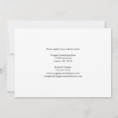 Faire-part Black White Building Skyline Business Moving (Dos)