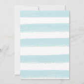 Faire-part Blessé Blue Photo Script Personnaliser la naissanc (Dos)