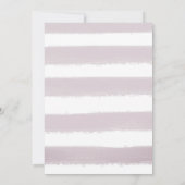 Faire-part Blessé Purple Script Photo Personnaliser la naissa (Dos)