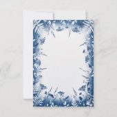Faire-part Bleu Chardon Eucalyptus (Dos)